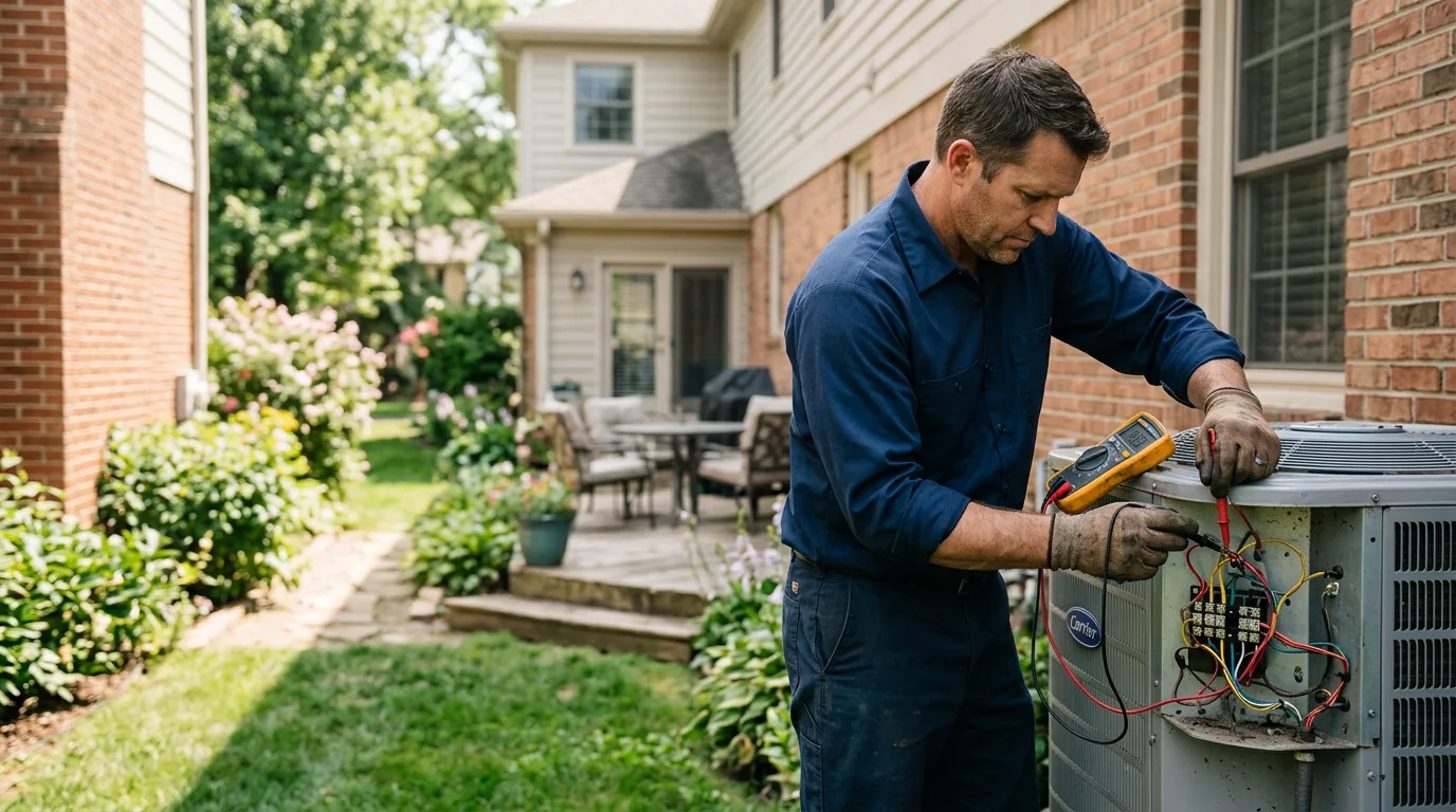 HVAC technician working near New Millport, PA